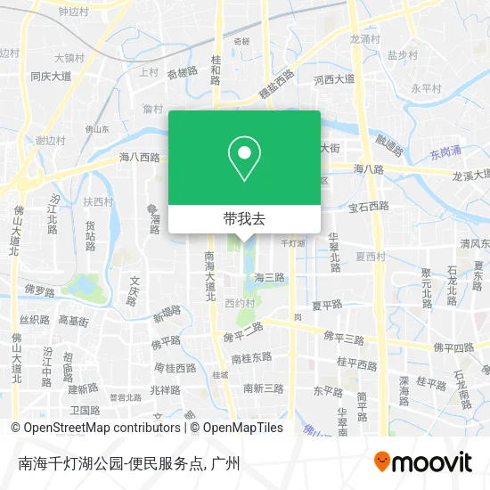 南海千灯湖公园-便民服务点地图