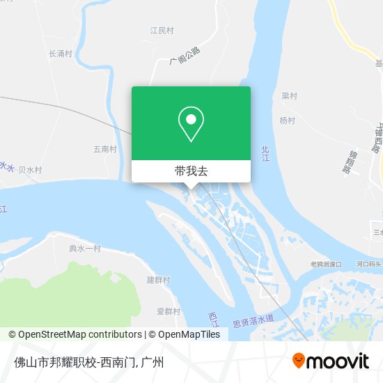 佛山市邦耀职校-西南门地图