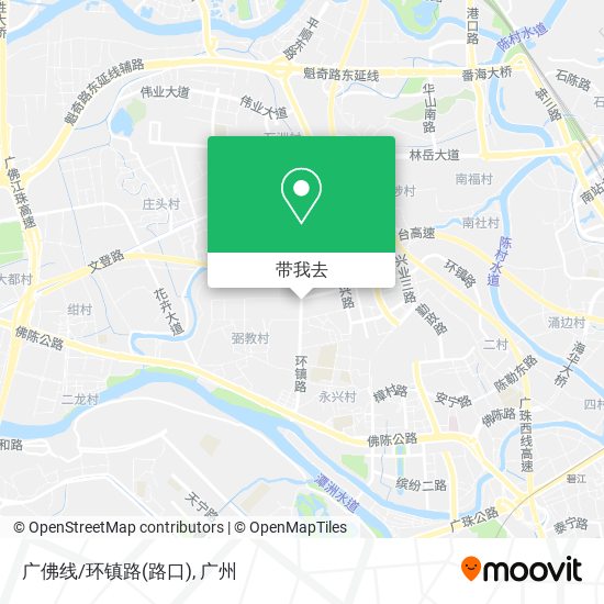 广佛线/环镇路(路口)地图