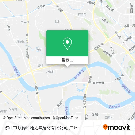 佛山市顺德区地之星建材有限公司地图