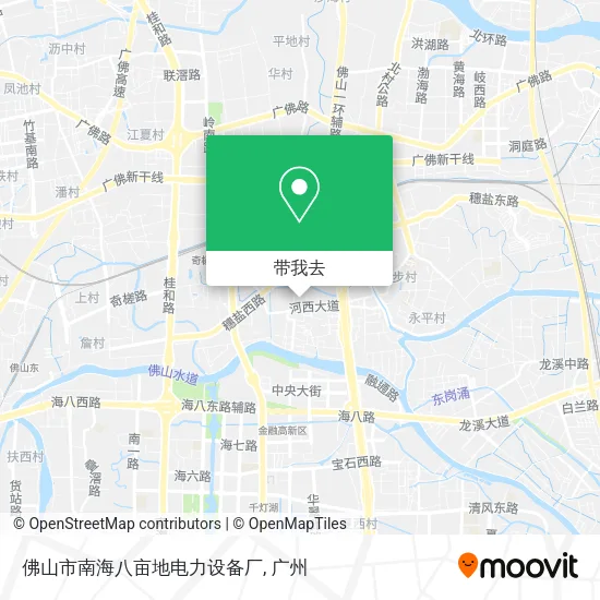 佛山市南海八亩地电力设备厂地图
