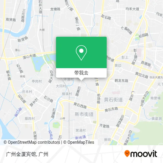 广州金厦宾馆地图