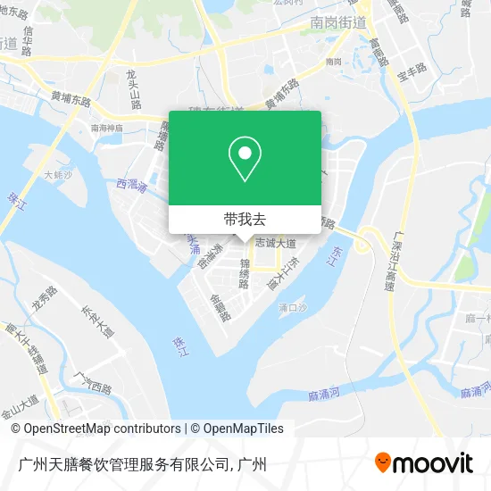 广州天膳餐饮管理服务有限公司地图