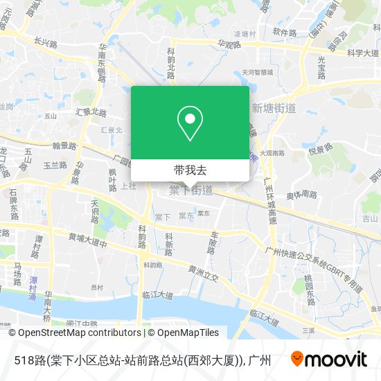 518路(棠下小区总站-站前路总站(西郊大厦))地图