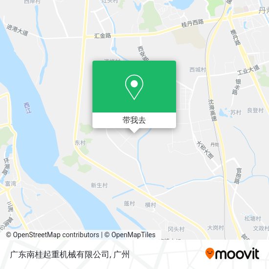 广东南桂起重机械有限公司地图