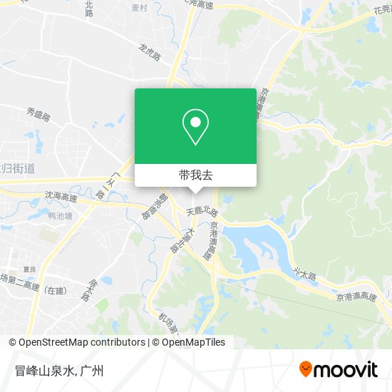 冒峰山泉水地图