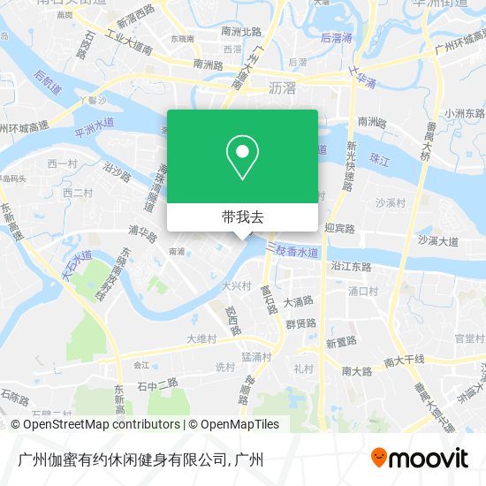 广州伽蜜有约休闲健身有限公司地图
