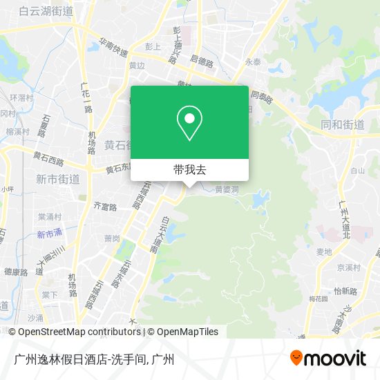 广州逸林假日酒店-洗手间地图