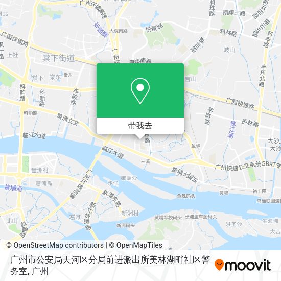 广州市公安局天河区分局前进派出所美林湖畔社区警务室地图