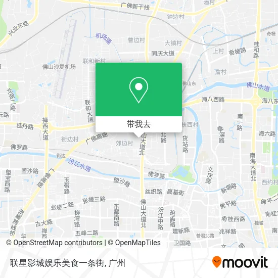 联星影城娱乐美食一条街地图