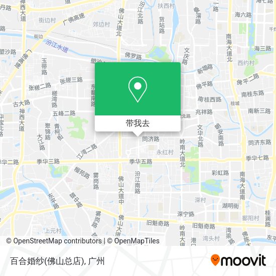 百合婚纱(佛山总店)地图