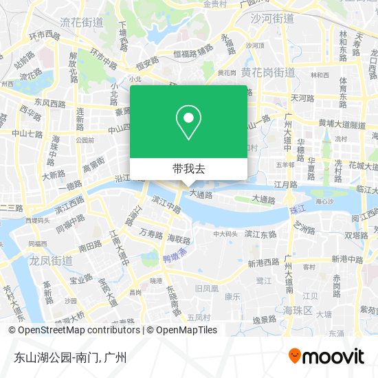 东山湖公园-南门地图