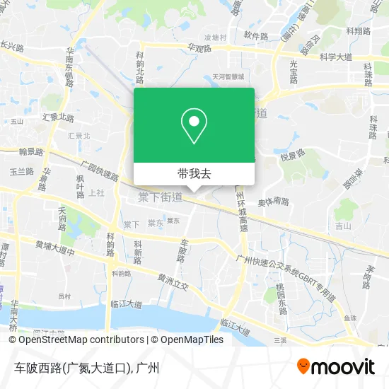 车陂西路(广氮大道口)地图