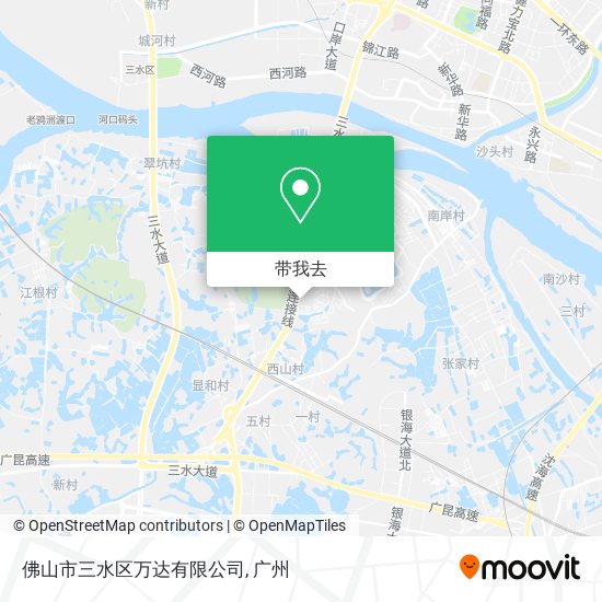 佛山市三水区万达有限公司地图