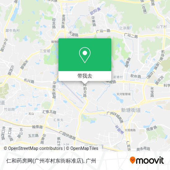 仁和药房网(广州岑村东街标准店)地图