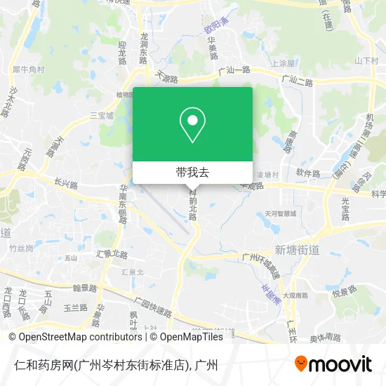 仁和药房网(广州岑村东街标准店)地图