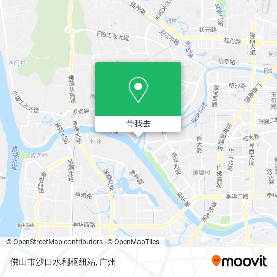 佛山市沙口水利枢纽站地图