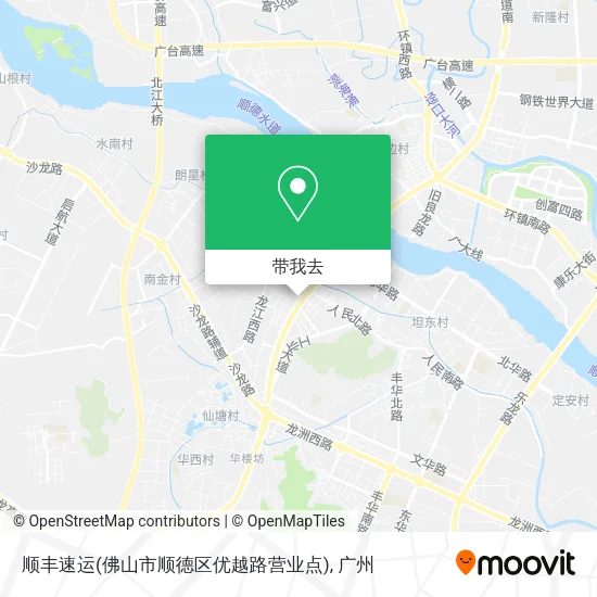 顺丰速运(佛山市顺德区优越路营业点)地图