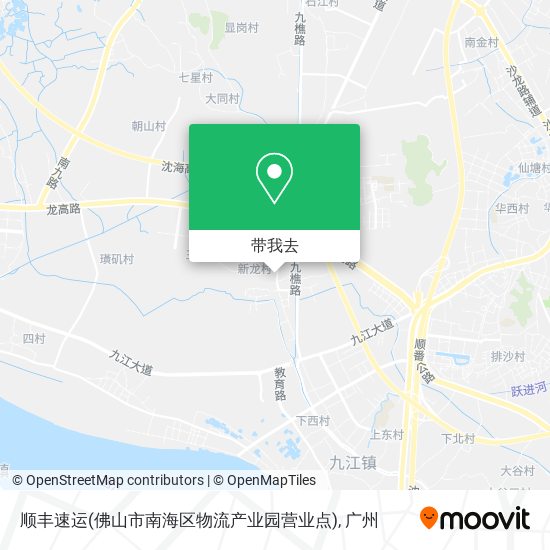 顺丰速运(佛山市南海区物流产业园营业点)地图