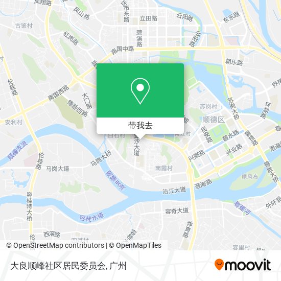 大良顺峰社区居民委员会地图