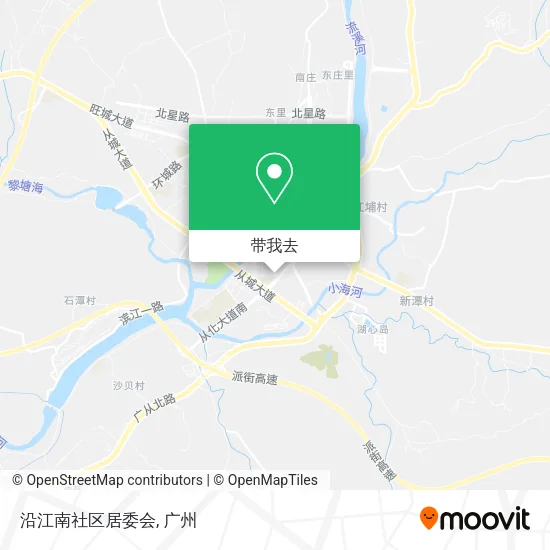 沿江南社区居委会地图