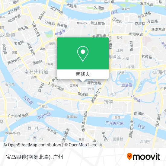 宝岛眼镜(南洲北路)地图