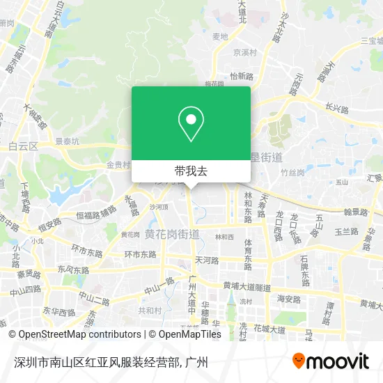 深圳市南山区红亚风服装经营部地图