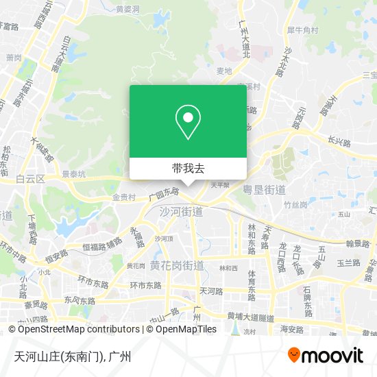 天河山庄(东南门)地图