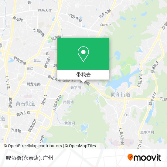 啤酒街(永泰店)地图