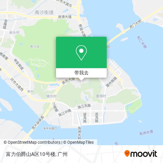 富力伯爵山A区10号楼地图
