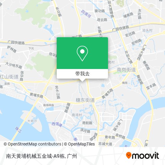 南天黄埔机械五金城-A9栋地图