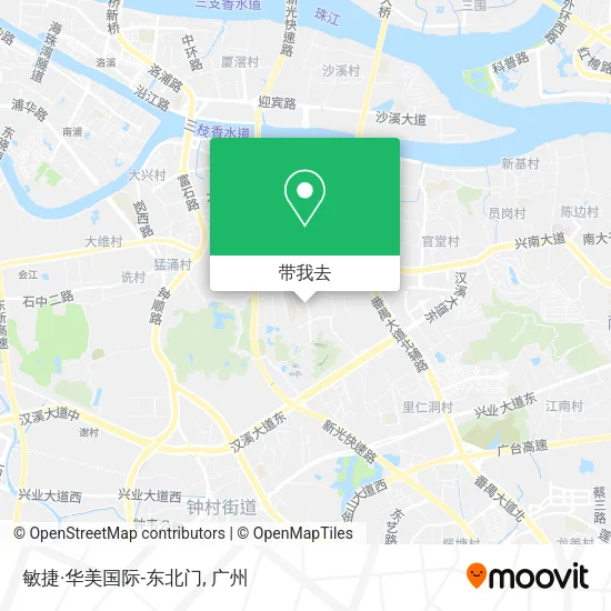 敏捷·华美国际-东北门地图