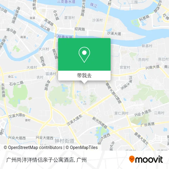 广州尚洋洋情侣亲子公寓酒店地图