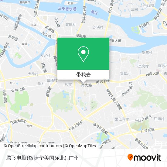 腾飞电脑(敏捷华美国际北)地图