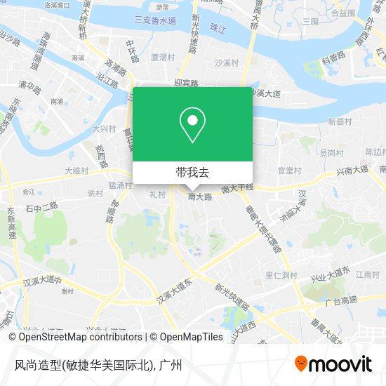 风尚造型(敏捷华美国际北)地图