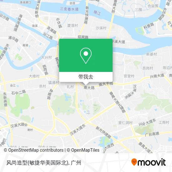 风尚造型(敏捷华美国际北)地图