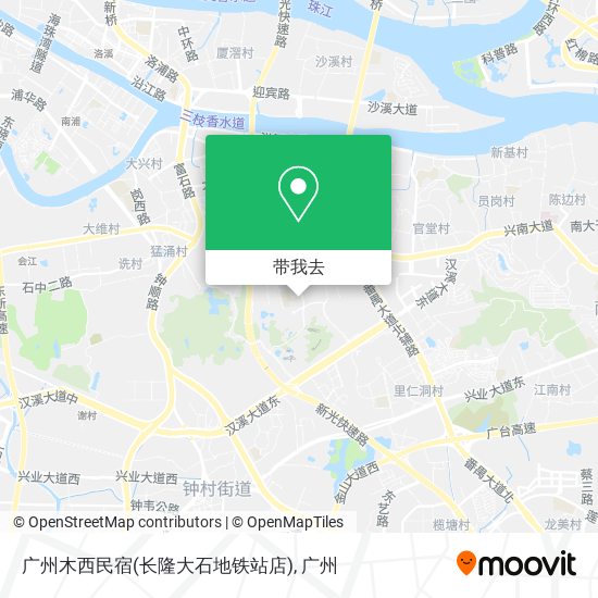 广州木西民宿(长隆大石地铁站店)地图