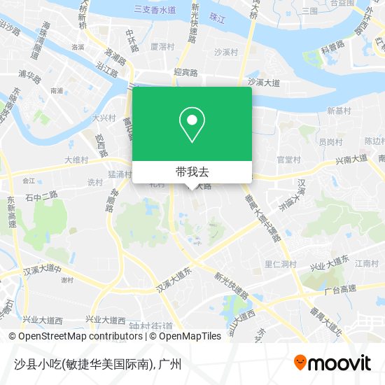 沙县小吃(敏捷华美国际南)地图