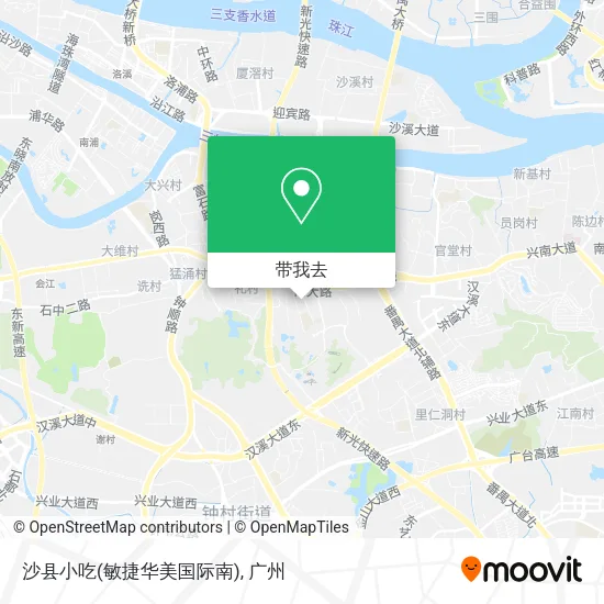 沙县小吃(敏捷华美国际南)地图