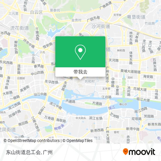 东山街道总工会地图