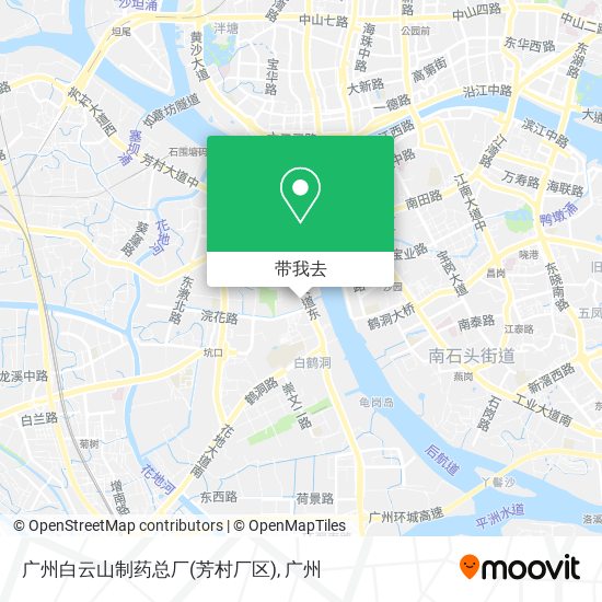 广州白云山制药总厂(芳村厂区)地图