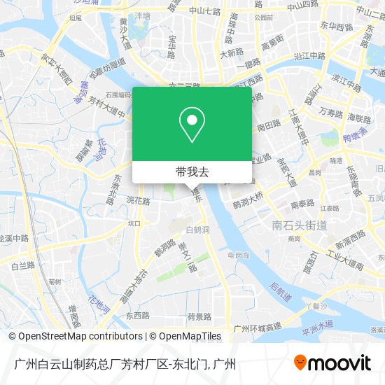 广州白云山制药总厂芳村厂区-东北门地图