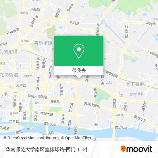 华南师范大学南区篮排球馆-西门地图