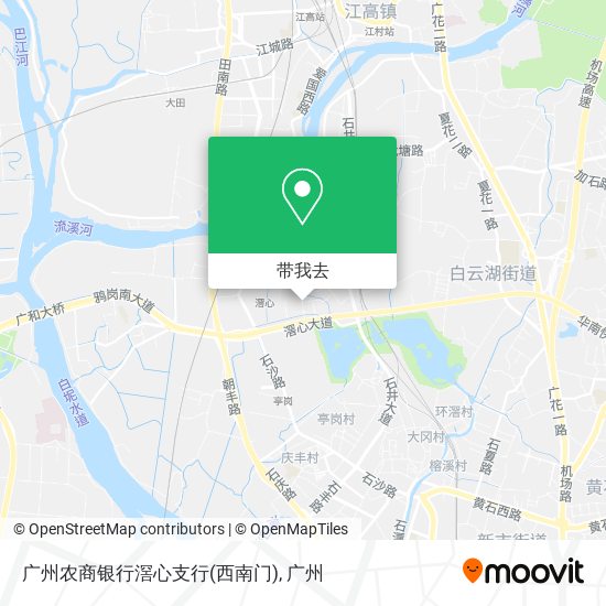 广州农商银行滘心支行(西南门)地图
