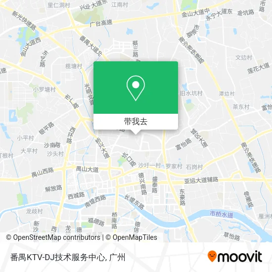 番禺KTV-DJ技术服务中心地图