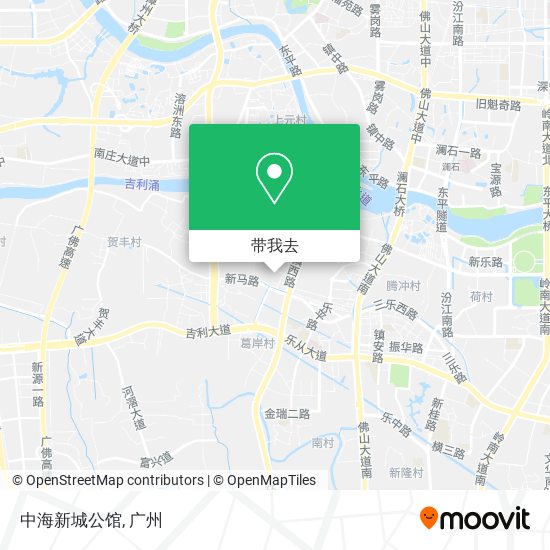 中海新城公馆地图