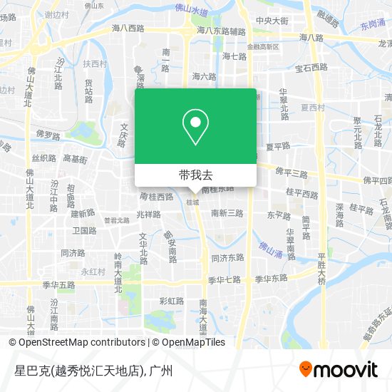 星巴克(越秀悦汇天地店)地图
