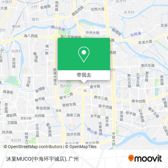 沐菓MUCO(中海环宇城店)地图