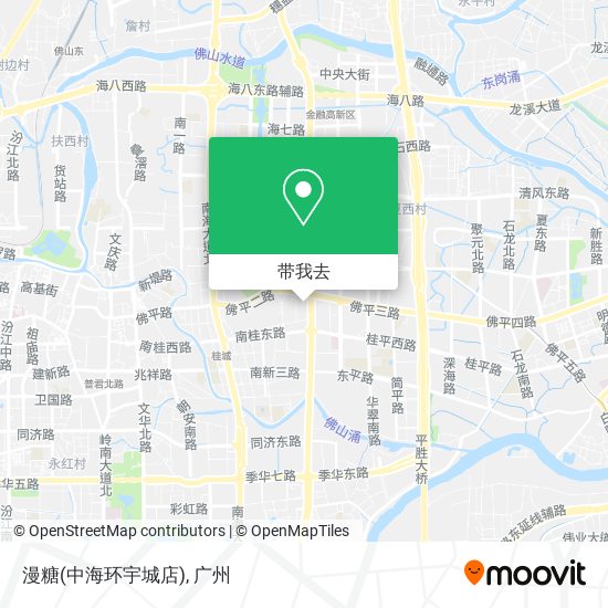 漫糖(中海环宇城店)地图