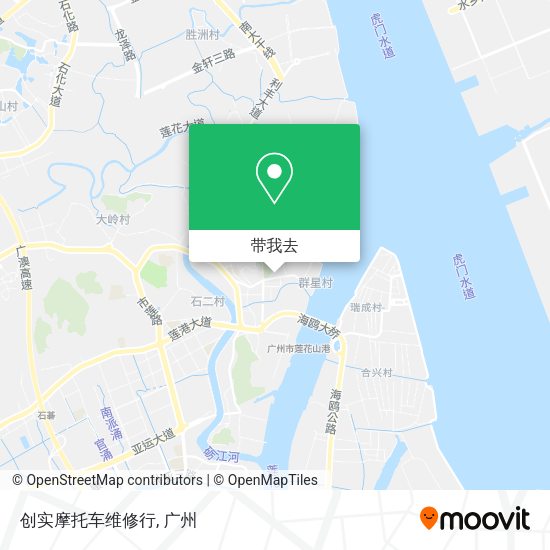 创实摩托车维修行地图